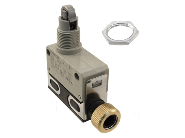 Eindschakelaar; pen met metalen rol Ø11mm; NO + NC; 10A; IP67 Eindschakelaar; pen met metalen rol Ø11mm; NO + NC; 10A; IP67
